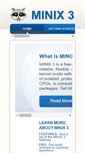 Mobile Screenshot of minix3.org